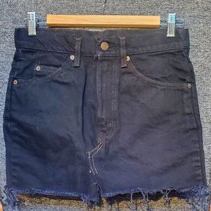 Levi's Black Denim Mini Skirt